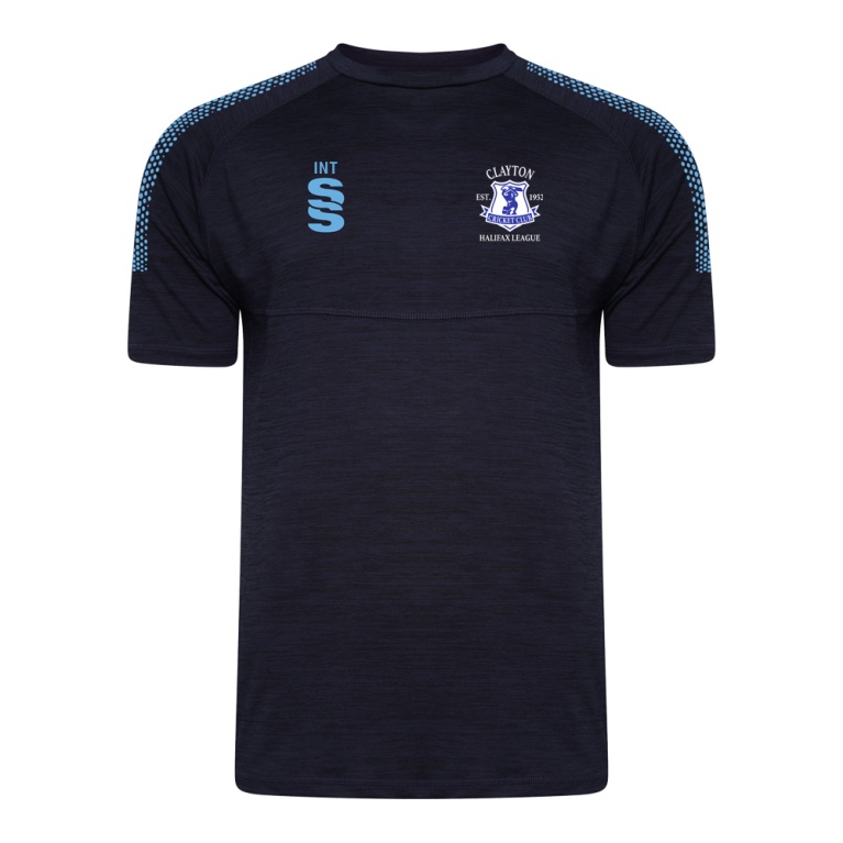 CLAYTON HALIFAX LEAGUE Dual Gym T-shirt : Navy Melange