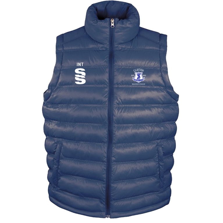 CLAYTON HALIFAX LEAGUE Padded Gilet : Navy