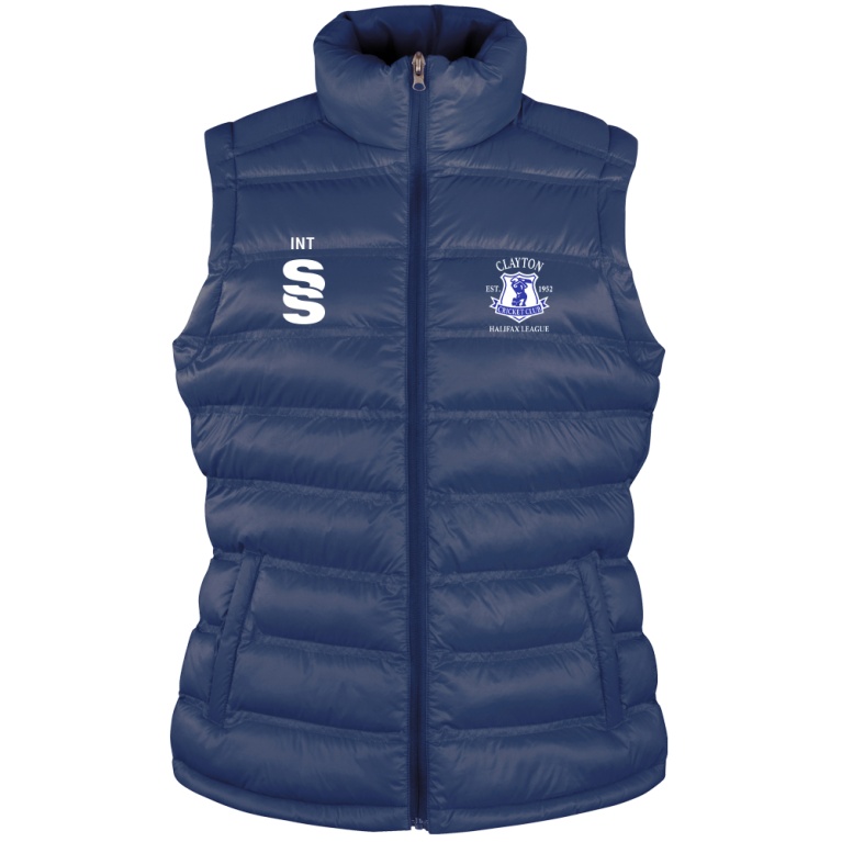CLAYTON HALIFAX LEAGUE Women's Padded Gilet : Navy