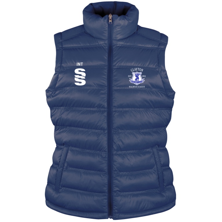 CLAYTON HALIFAX LEAGUE Women's Padded Gilet : Navy