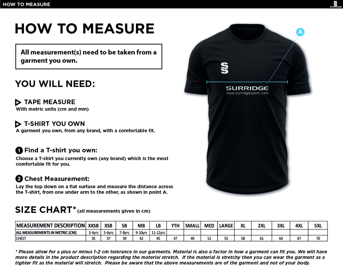 CLAYTON HALIFAX LEAGUE Dual Games Shirt : Navy - Size Guide