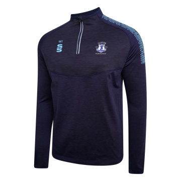 CLAYTON HALIFAX LEAGUE 1/4 Zip Dual Performance Top : Navy