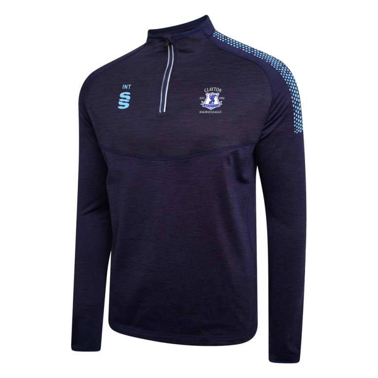 CLAYTON HALIFAX LEAGUE 1/4 Zip Dual Performance Top : Navy